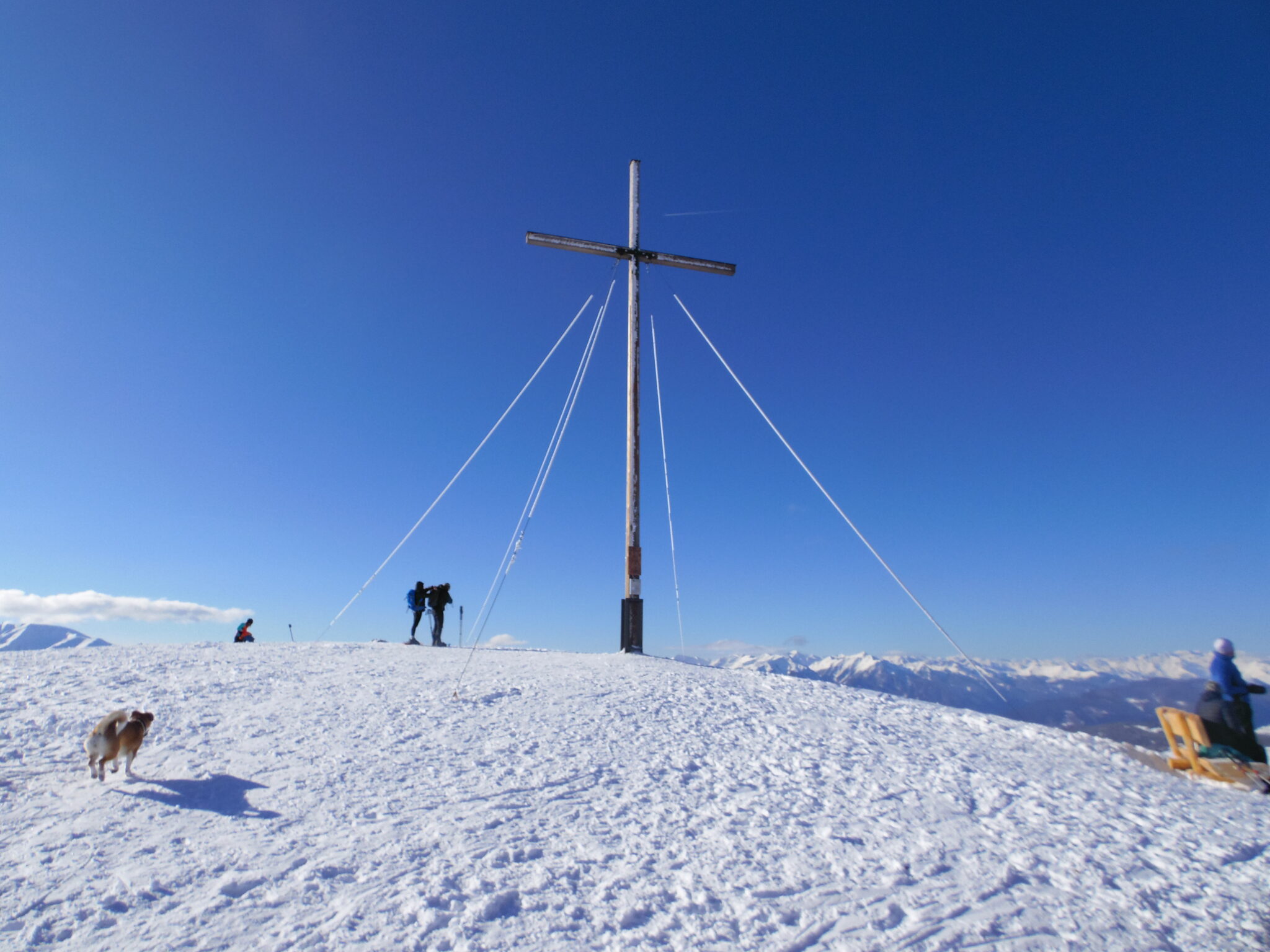 Campill 2190m , Astjöchl 2194m Lüsner Alm Winterwanderung Schneeschuhe