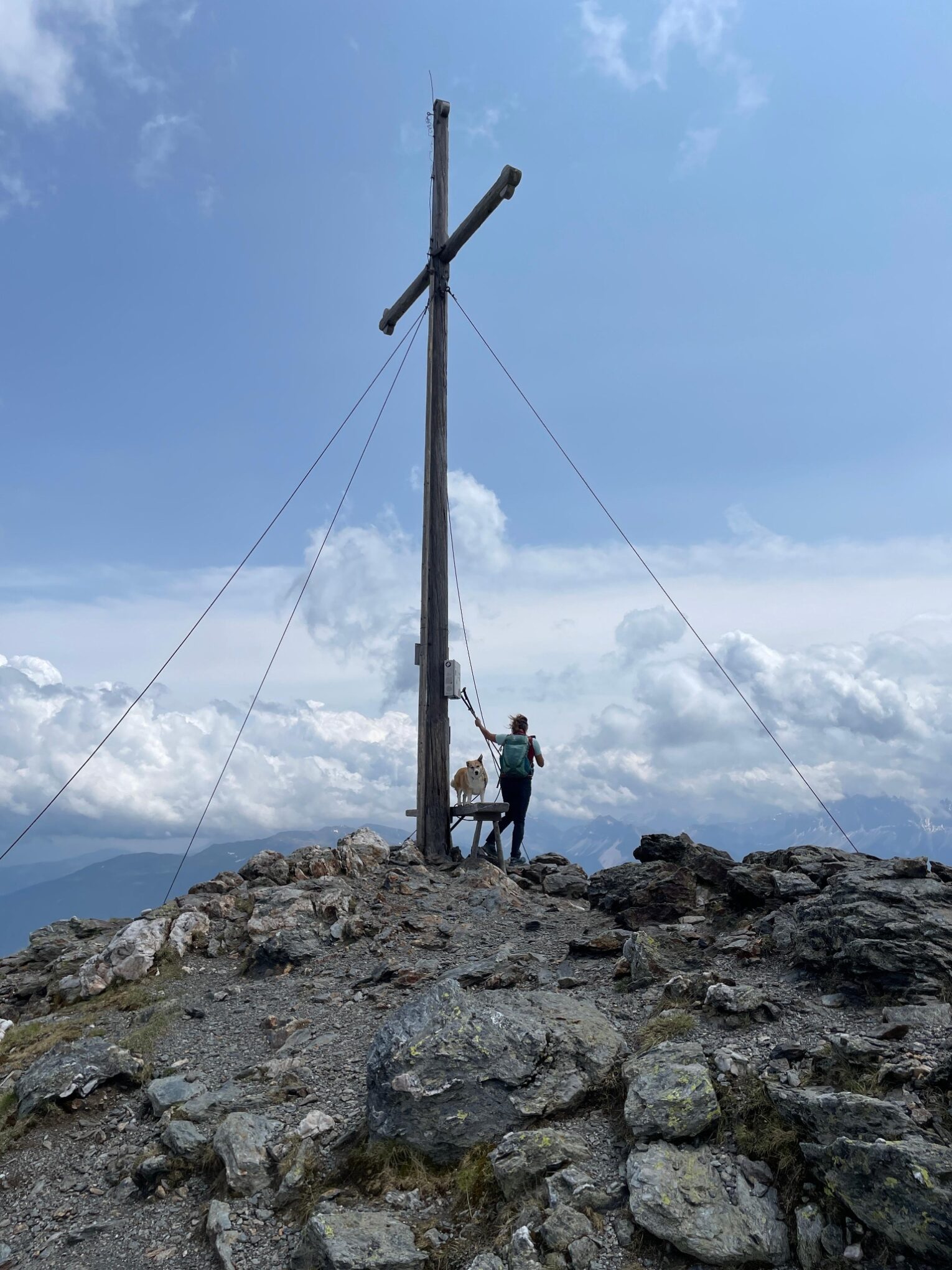 Königsanger 2483m, Radlsee 2284m über die Fortschellscharte 2299m von Kühhof 1550m aus