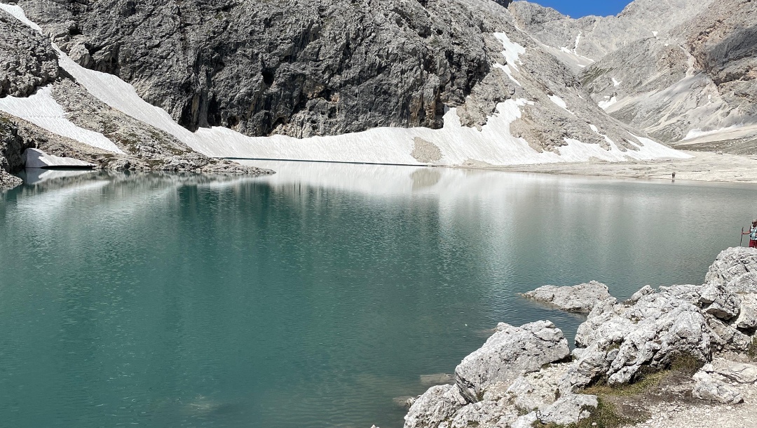 Antermoiasee 2495m über die Val Udai und Rückweg über  die Val di Dona Bergwanderung.