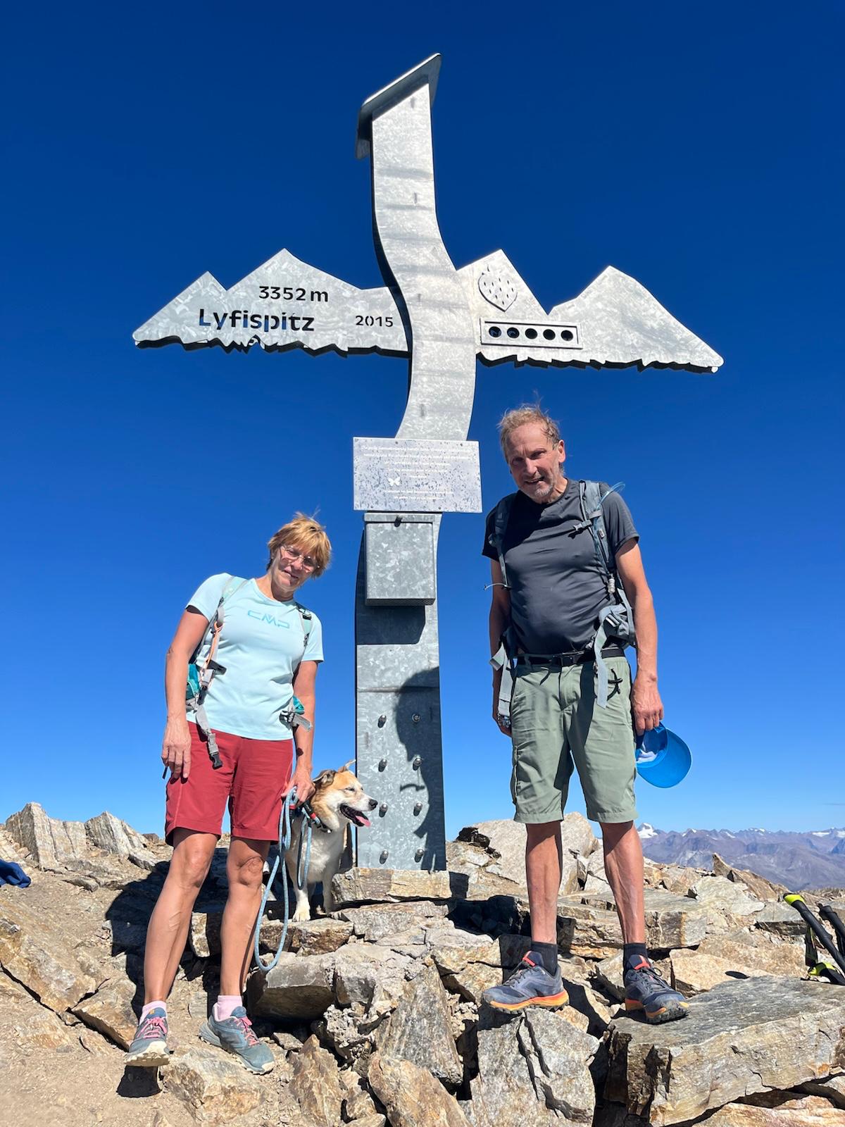 Lyfispitze 3352m von Hintermarteller Talschluss aus, anstrengende hochalpine Bergtour