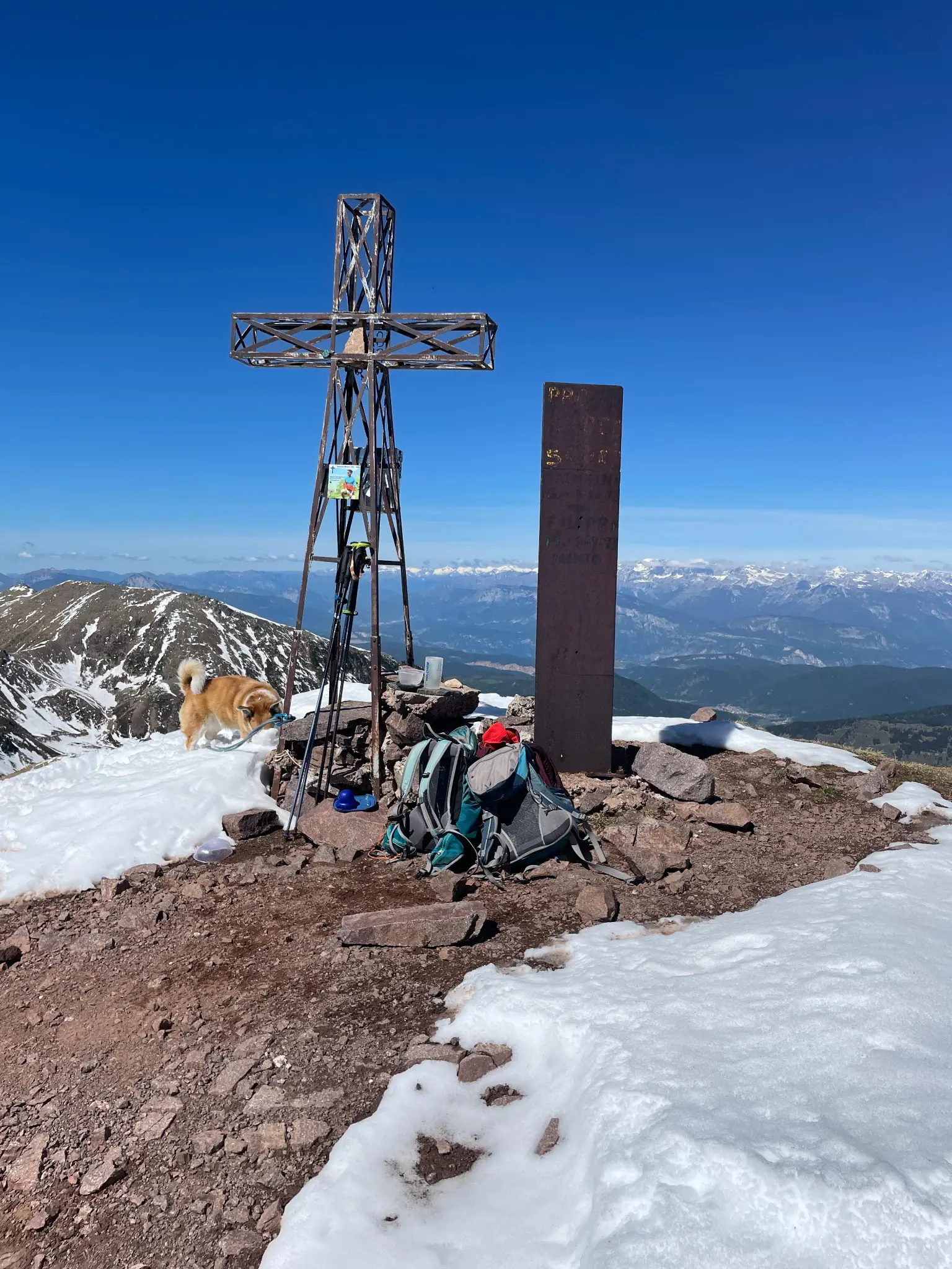 Kraizspitz Monte Croce 2490m schöner Gipfel im Lagoraigebirge.